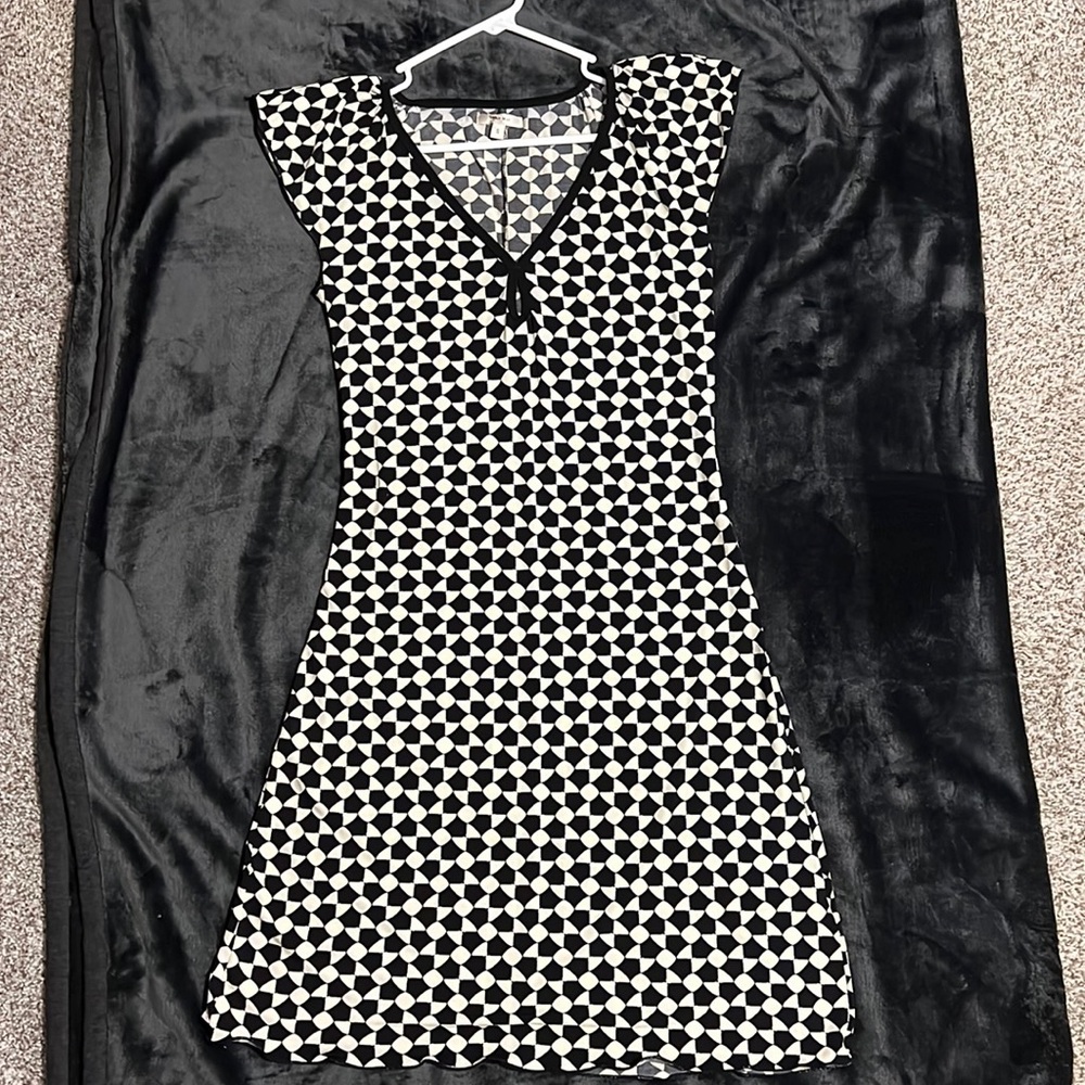 Sophie Max Dress, Small, Black and White,